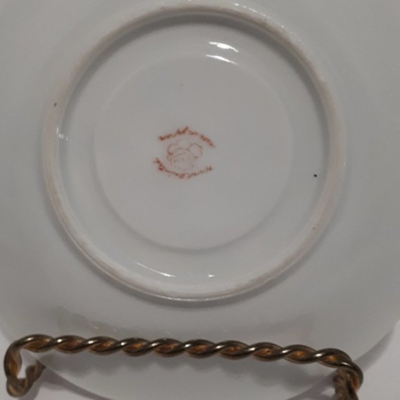 Iris Black Teacup Japan vintage 1950's - Picture 6 of 7